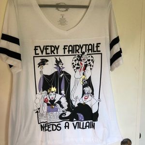 Torrid Disney Villain Baseball Tee Size 2